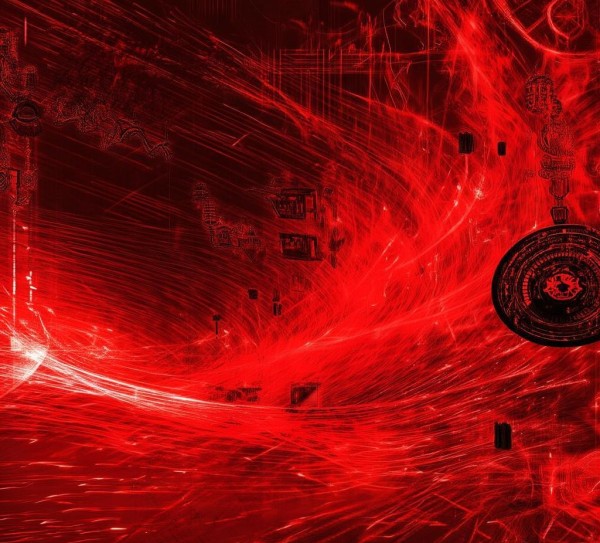 红色高科技动态壁纸，诉说历史与科技的交汇